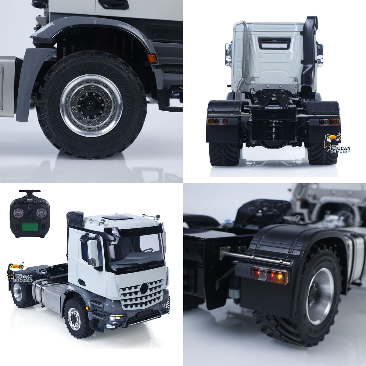 TOUCAN RC HOBBY 3Speed RTR Model 1/14 RC Tractor Truck BZ L44 Remote Control Farm Vehicle Metal 4*4 Chassis Axle Lock Flysky ST8 Radio Battery