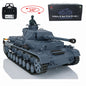 Henglong 1/16 TK7.0 Plastic German Panzer IV F2 3859 RTR RC Tank Model Infrared Combat BB Pivot Steering Smoke Unit Metal Barrel