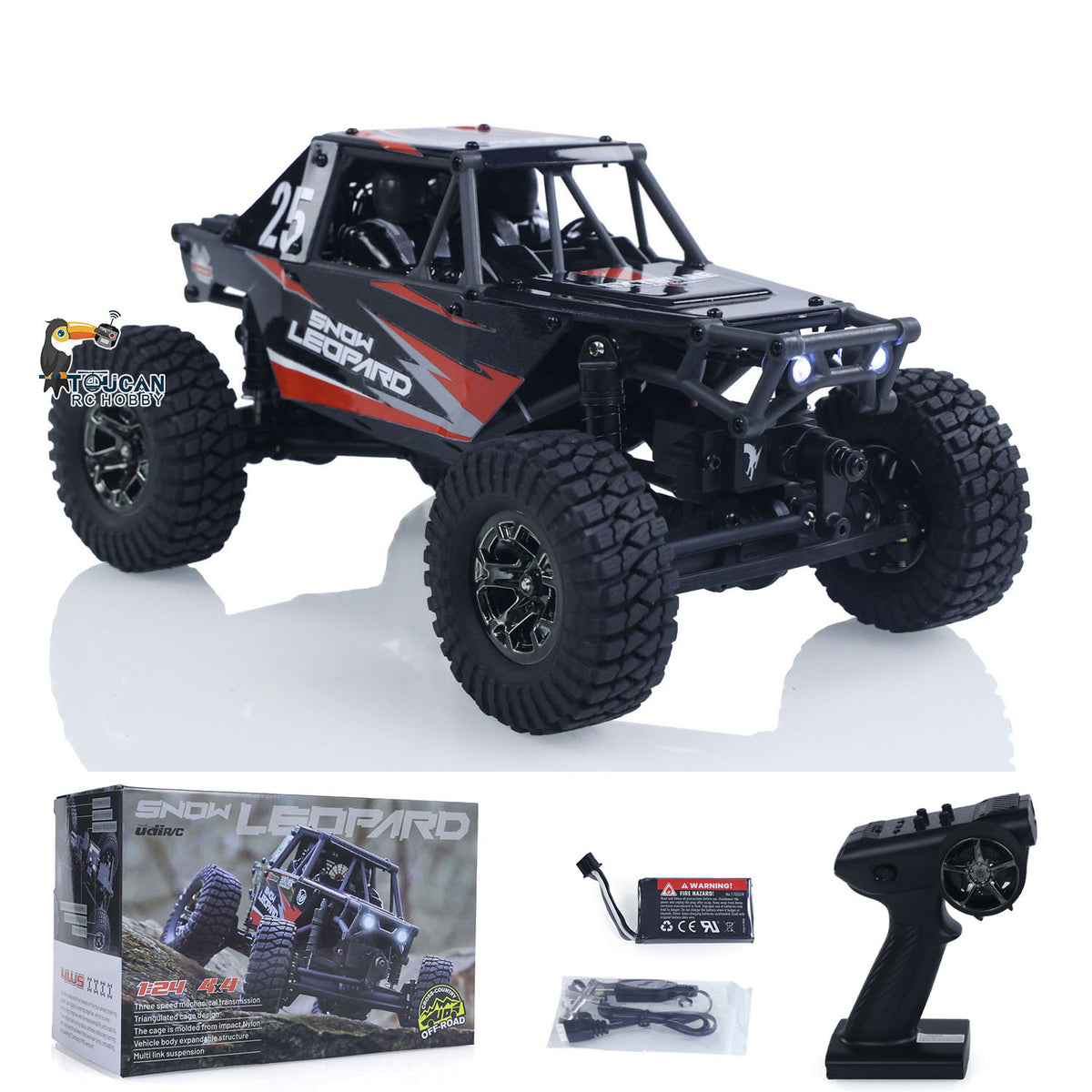 UdiRC UCX2405PRO 1/24 2,4G 4WD RC Rock Crawler Bürstenloser Motor ESC Funkgesteuerte Geländewagen RTR Modellauto Spielzeug Batterie
