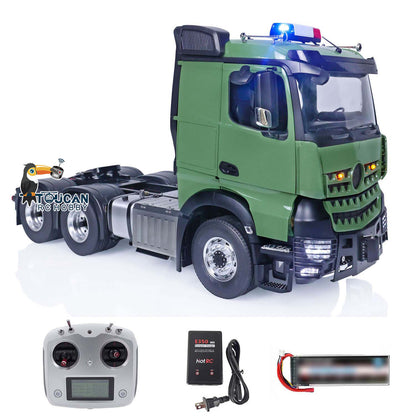 TOUCAN RC HOBBY Painted Assembled 1/14 RC Tractor 6x6 Truck Metal Chassis Remote Control 1851 3363 Cars Lights Sounds