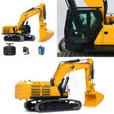 Heavy Machine 1/14 RC Hydraulikbagger 395F Fernbedienung Metallbagger RTR Modellauto 1.0L Doppelpumpe Frsky X14 Funkbatterie