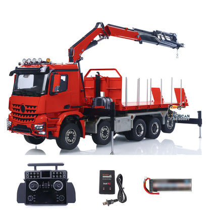 Toucanhobby 10x10 1/14 Metal RC Hydraulic Roll on Roll off Dumper Construction Vehicle 9-Way Reversing Valve Rear Axle Lifting for Hobbyists