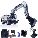 MTM 946-3 Metal 1/14 RC Hydraulic Excavator Radio Control Digger 8-ways Reserving Valves for Model Enthusiasts
