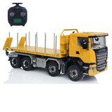 8x8 1/14 RC Hydraulic Dump Truck Metal Remote Control Roll-off Full Dumper Car 3-speed Transmission Differential Lock Axles