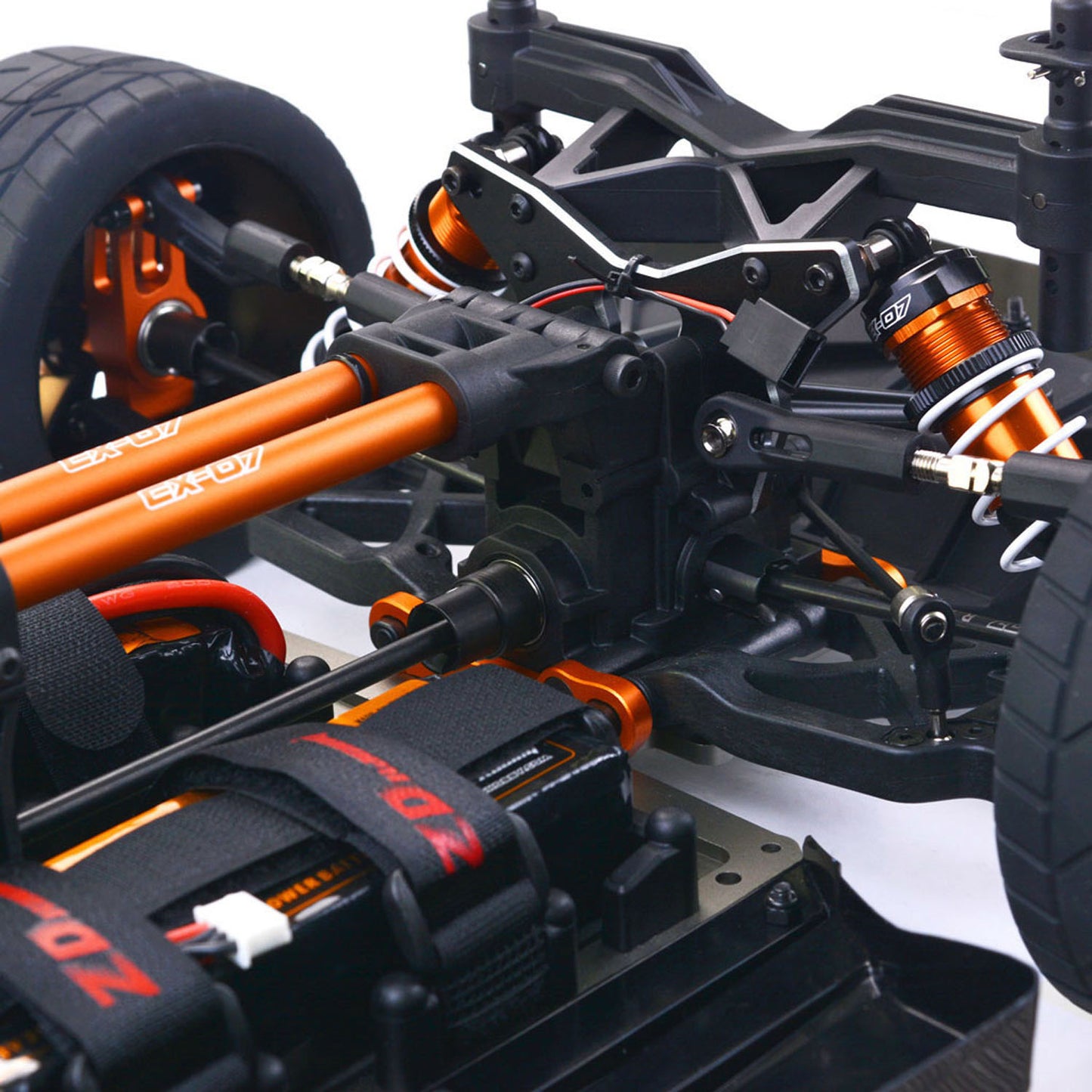 1/7 ZD Racing EX07 Radio Control On-Road Car AWD RC Hypercar Adjustable Front Suspension Center Differential Disc Brake RTR