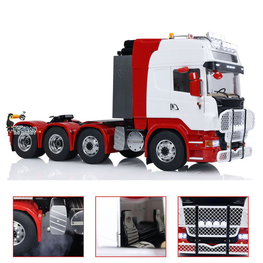 TOUCAN RC HOBBY 8X8 1/14 RC Tractor Truck Radio Control Car  Metal Chassis Model Light Sound