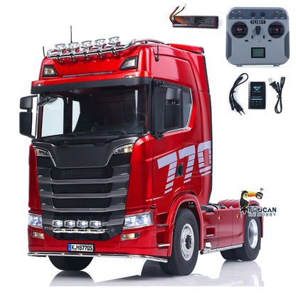 TOUCAN RC HOBBY 1/14 KABOLITE 100 4X2 Remote Control Tractor Truck 770S RC Construction Vehicle RTR Model Light System 2Speed Transmission Differential Locks