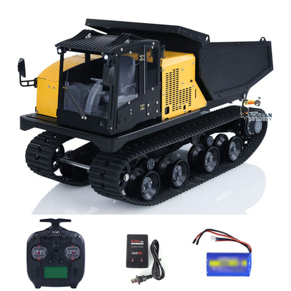 TOUCAN-T14R 1/14 Metal Hydraulic RC Crawler Dump Truck RTR w/Light & Sound Yellow-Black