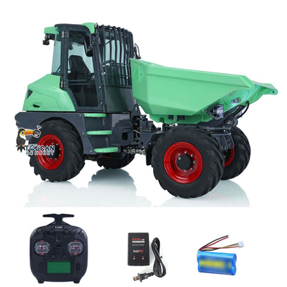 TOUCAN RC HOBBY LESU 1/14 Metal Painted RC Remote Controlled Hydraulic Articulated Dumpers AOUE 6MDX Ready To Run Motor ESC Light System