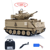 TD 1/16 RC Military Tank M2412-A M113A1 MRV 320 Turret Rotary Barrel Recoil Elevation Infrared Driving Wheel Idlers Gearbox