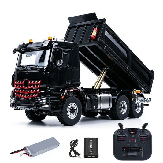 €80 OFF 11.11 BIG SALE MODO 6X6 Metal Chassis 3348 RC Hydraulic Dumper 1/14 Radio Controlled Tipper NO Lock Light Sound Radio Battery Construction Truck RTR