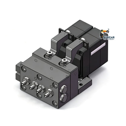 TOUCAN RC HOBBY CUT Model 1-5CH Metal Reversing Valve With 1-5 Servos for 1/14 1/16 Scale Remote Control Excavator Dozer Loader Forklift Truck Model