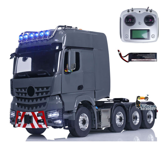 TOUCAN 1:14 RC Sattelzugmaschine 8*8 Metall Schweres Chassis Ferngesteuertes Auto Lackiert Zusammengebaut 3-Gang-Getriebe