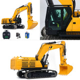 Pre-order 55KG Metal 1/12 RC Hydraulic Excavator 395F Remote Control Digger Dual Pump RTR Heavy Machine Flysky ST8 Radio Battery 6CH Valve