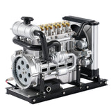 TECHING Mini Diesel Four-cylinder Mechanical Engine Metal Assembled Engine Model Decorative Display KIT Unassembled