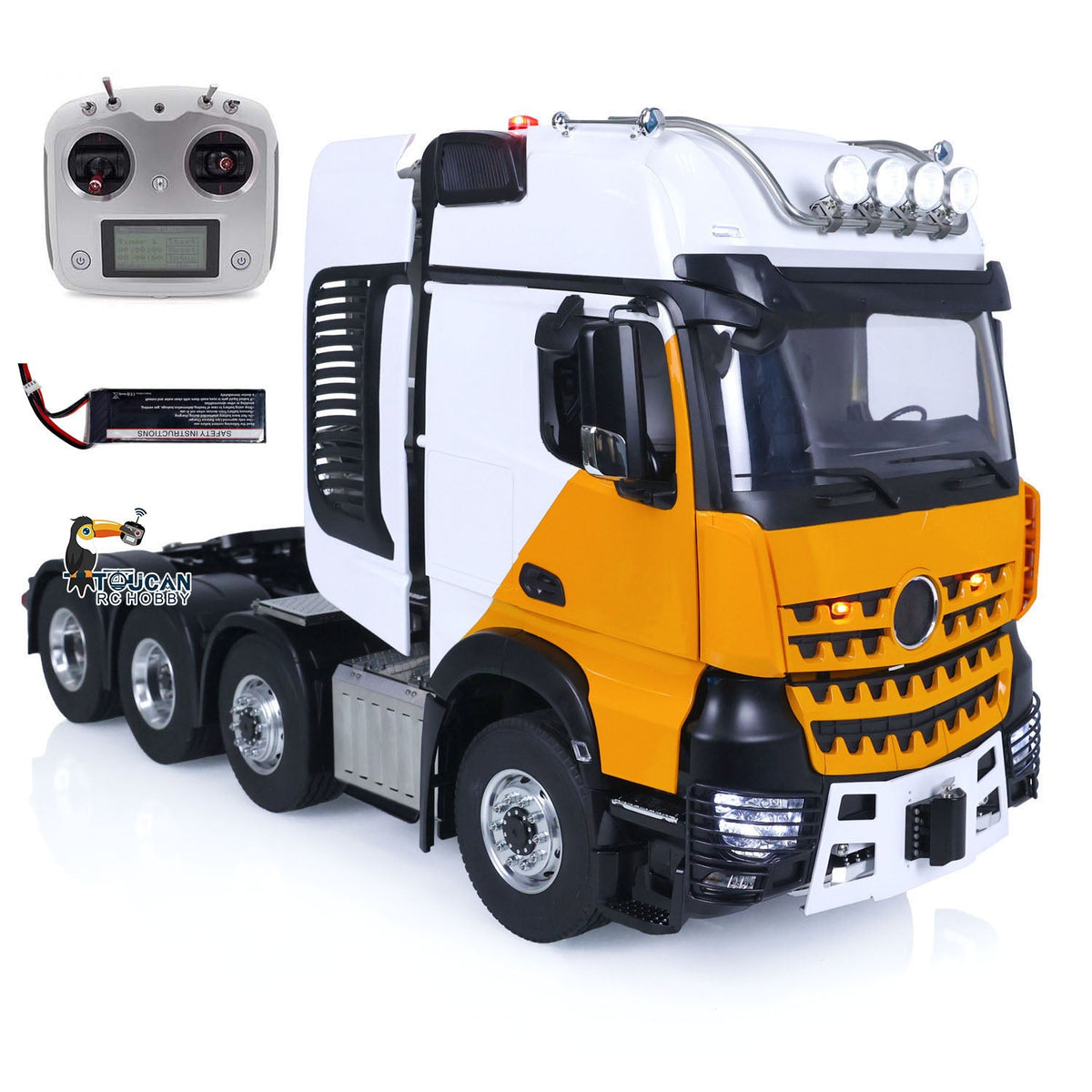 TOUCAN RC HOBBY 8x8  Metal Chassis Lock Differential 4Axles 1/14 RC Tractor Truck DIY 3363 Radio Control Lorry Car Model Motor ESC Servo
