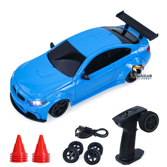 TOUCAN RC HOBBY 25KM/H High Speed JIABAILE 4WD Plastic 1/36 RC Drift Car 3611 Gyroscope Indoor Outdoor Mini Racing Car LED Lights Battery 2.4G Radio
