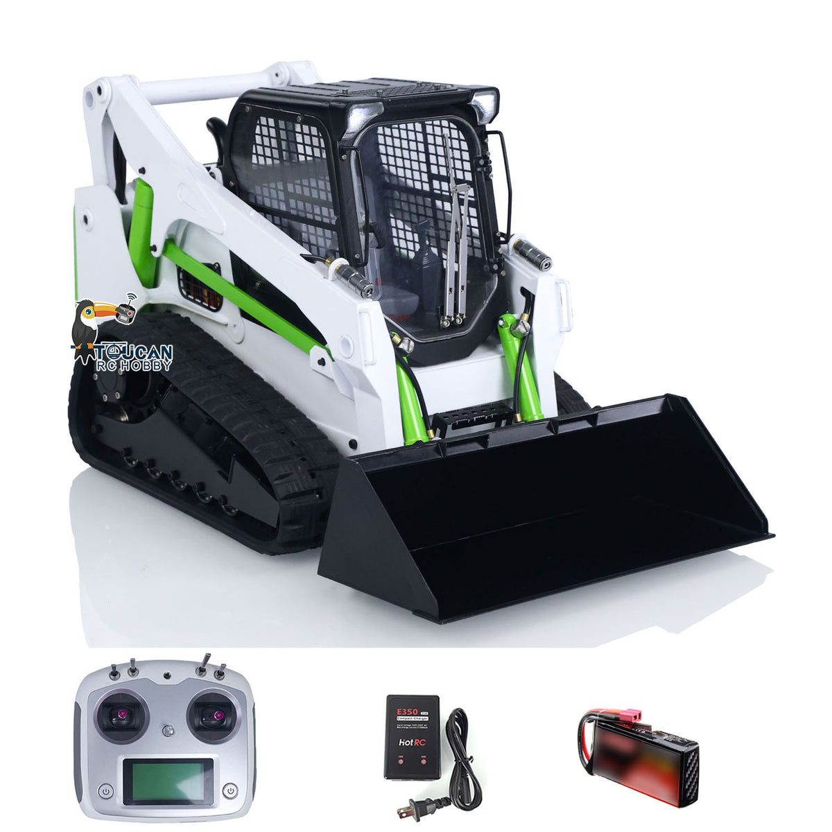 TOUCAN RC HOBBY  SM770 RC Hydraulic Skid-Steer Loader Remote Control Construction Vehicle 3-way Valve for Model Enthusiasts
