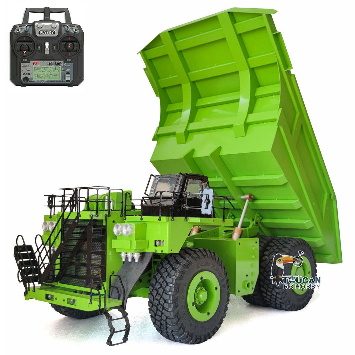 LZGH-C793D 1/20 Metal Hydraulic RC Mining Dump Truck w/Light Warning Sound No Battery Charger