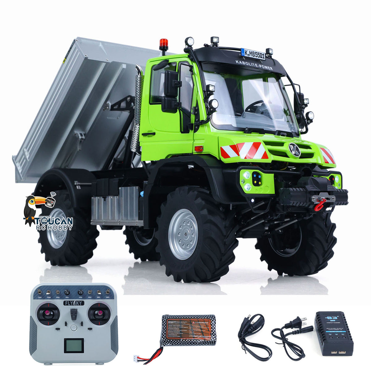 TOUCAN RC HOBBY Fast Free Shipping KABOLITE K5501 1/14 Remote Control Off Road Car RC Dumper ATV Light Truck 2-Speed Transmission Metal Drive Shaft Lights Sounds