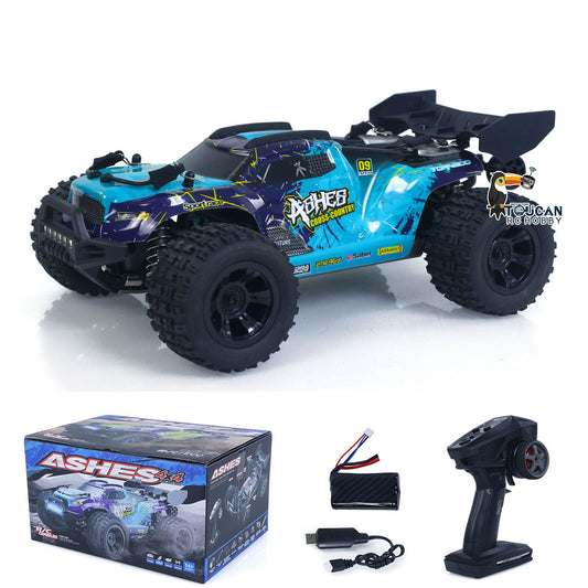 TOUCAN RC HOBBY Fast Free Shipping SCY 18101 Muti-Terrain 1/18 2.4GHz Sync Remote Control Off Road Vehicle PVC Body RC Electric Big Tire Truck Wheelie Bar LED Light