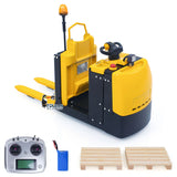 Metal 1/14 RC Electric Forklift MO55 RTR Remote Control Low Level Order Picking Truck Model Flysky Radio Battery Light Sound