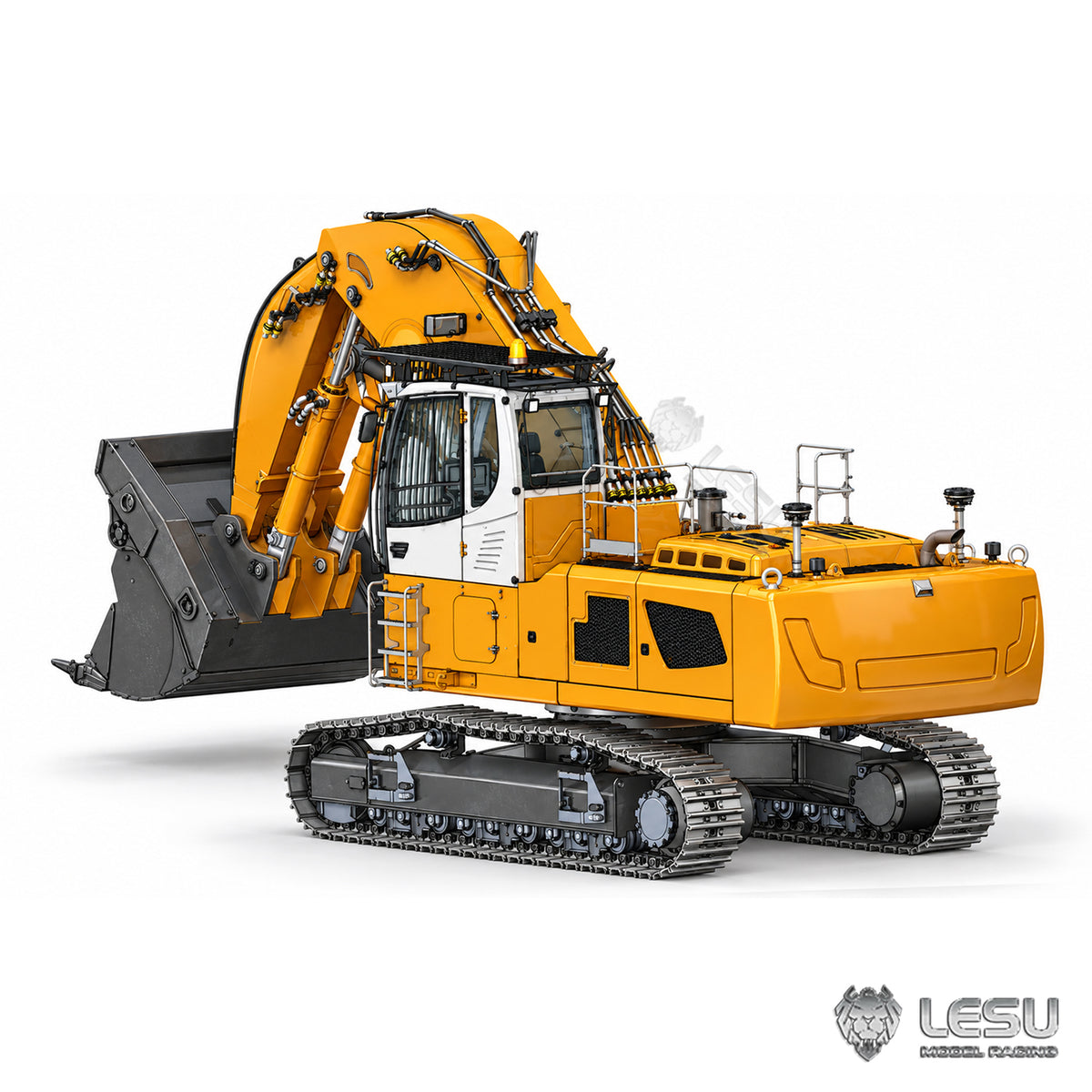 TOUCAN RC HOBBY LESU 1/14 RC Hydraulic Front Shovel Digger LR956 Almost Full Metal Remote Control Excavator Dual Pump RC Model with Light
