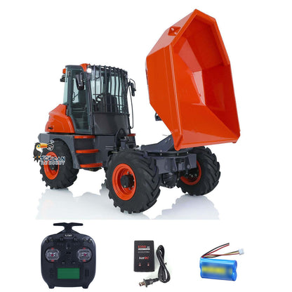 TOUCAN RC HOBBY LESU 1/14 Metal Painted RC Remote Controlled Hydraulic Articulated Dumpers AOUE 6MDX Ready To Run Motor ESC Light System