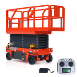 CUT Model 1/14 Radio Control Hydraulic Aerial Work Platform 25.6Inches Lift Height Metal Construction Vehicle TOUCAN Painting