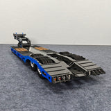 10.6 Inches Width Metal 2-Axle Gooseneck Low Flatbed Trailer for 1/14 TAMIYA Radio Controlled Tractor Truck DIY RC Model Car