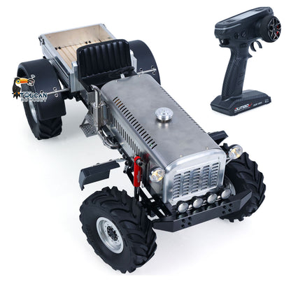 TOUCAN RC HOBBY MD 4WD 1/10 Metal RC Tractor MD009 Remote Control Off Road Car Dual Motor Winch Axles Diff Lock Radio Light System No Battery