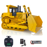 JDMODEL Metal 1/14 RC Bulldozer Hydraulic DXR2 Remote Controlled D10T Tracked Dozer Model 685*356*323MM 3T Sound System
