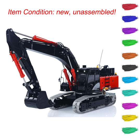 TOUCAN RC HOBBY LESU Aoue ZX490 1/14 Metal RC Hydraulic Excavator B0026 6-Channel Directional Valve 360 Degrees Continuous Rotation High-torque Drive Wheels Lighting System