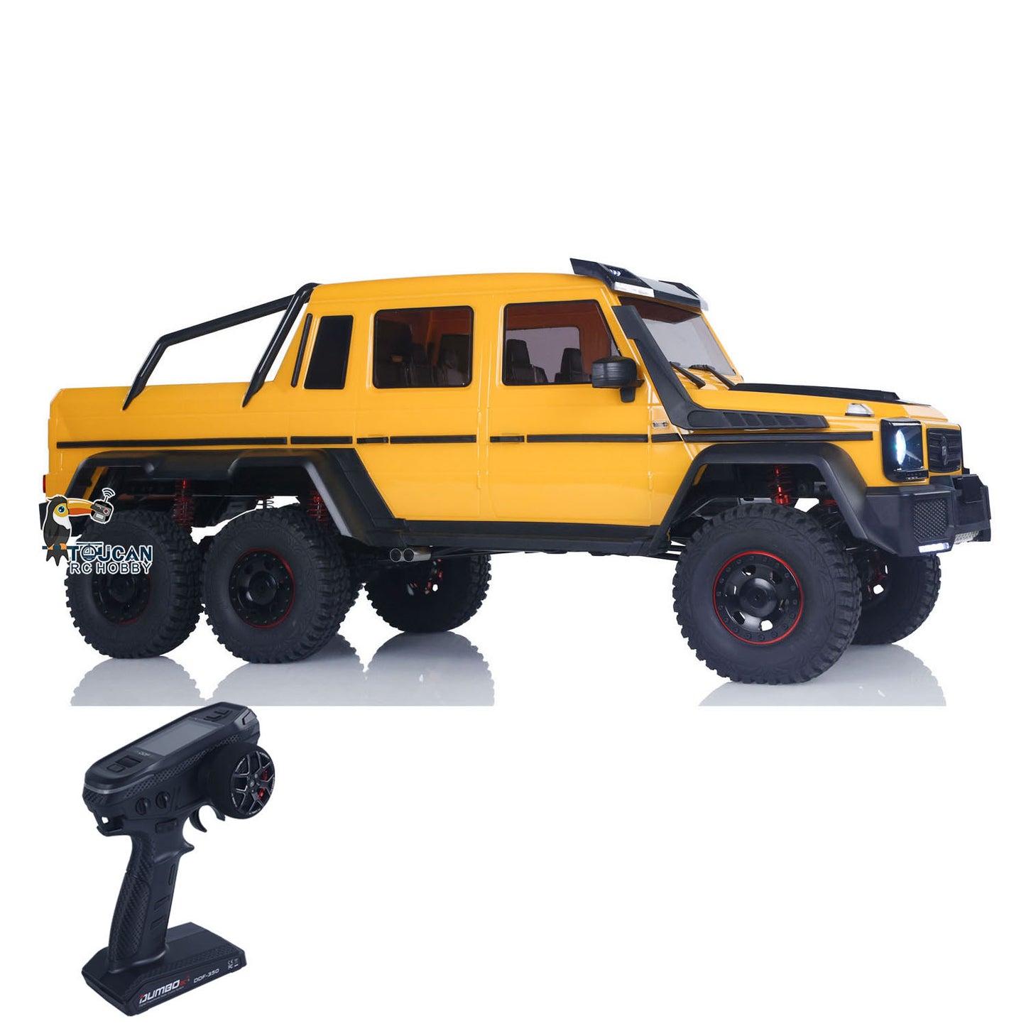 TRACTION HOBBY KM6 6WD 1/8 Funkgesteuertes Geländefahrzeug RC Elektro-Modellautos 2-Gang-Achssperren 775 Bürstenmotor