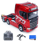 RTR HUINA 1/18 RC Lorry Car Plastic Remote Control Tractor Truck SC 770S 1501 6X4 SC Model Lights Sound System RTR Model