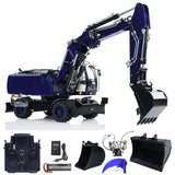 MTM 946-3 Metal 1/14 RC Hydraulic Excavator Construction Engineering Vehicle 8-ways Reserving Valves for Machinery Enthusiasts