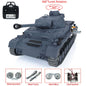 Henglong 1/16 TK7.0 Promotion German Panzer IV F2 3859 RTR RC Tank 360 Degrees Turret Smoke Infrared Combat BB Metal Barrel Tracks Sprockets Idlers Wheels