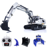 MTM 1/14 RC Hydraulic Crawler Excavator 946-3 6-Way Valve Construction Vehicle Hydraulic Grab Bucket Ripper T12D RC Controller Receiver