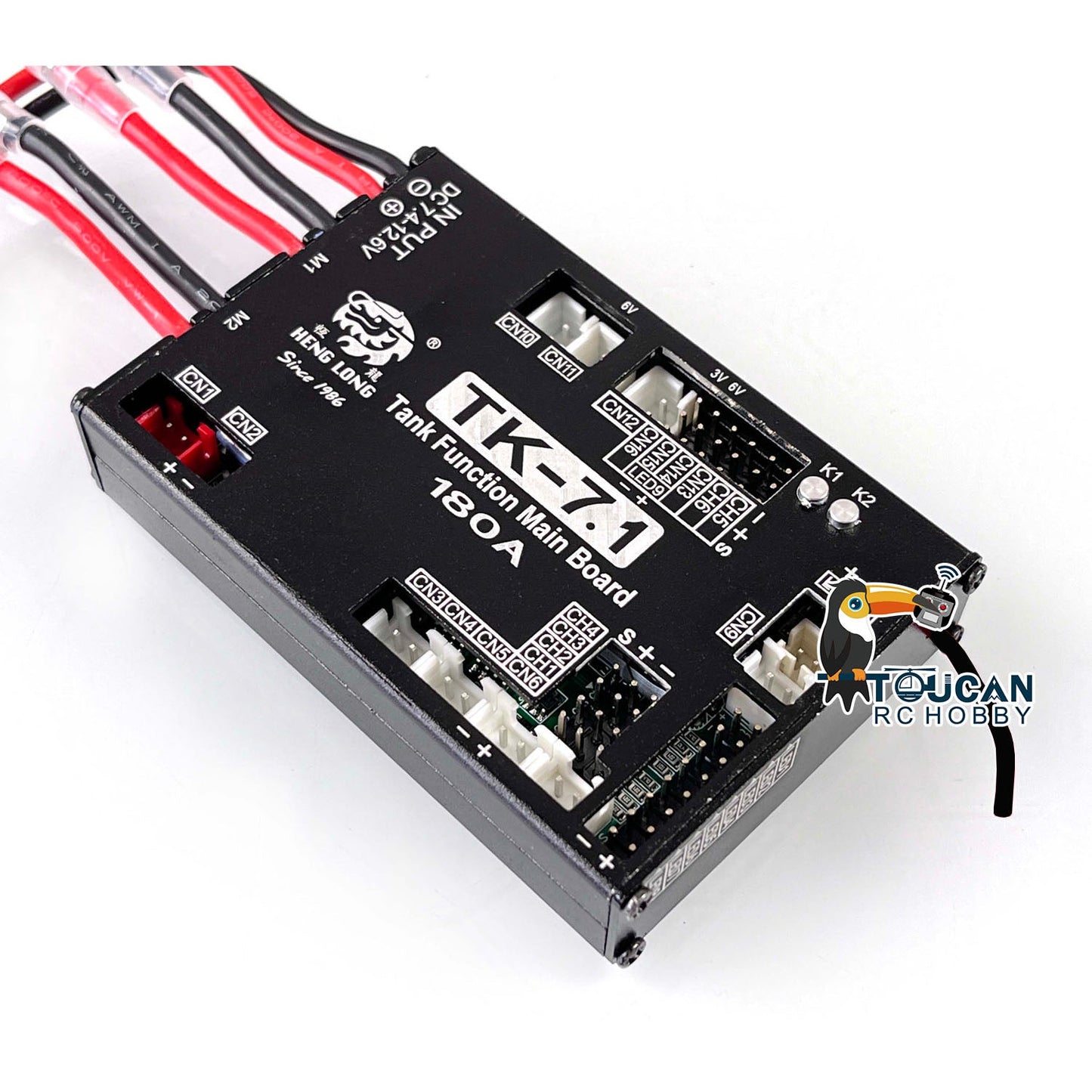 Henglong 1/16 Scale RC Tank Model Radio Control System 2.4Ghz 7.1 Generation Transmitter Main Board Leopard 2A6 M1A2 Sound