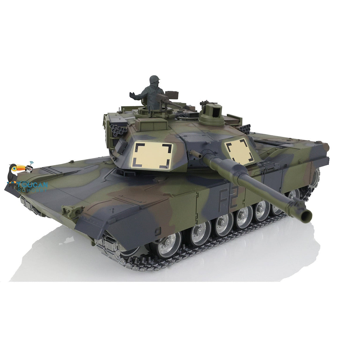 HengLong 3918 RTR RC Tank Full Metal Chassis With Plastic Hull TK7.1 Leopard2A6 M1A2 Sound Main Board with 360 Degrees Turret Barrel Recoil BB