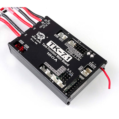 1/16 Scale RC Henglong Tank Model 2.4Ghz 7.1 Generation Transmitter Multi-Function Main Board T90 Tiger I Sound Bind Wire DIY