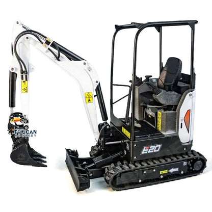 TOUCAN RC HOBBY JXMODEL 1/14 E20 Mini RC Hydraulic Excavator Remote Control Digger Simulation Construction Vehicle Models Sounds Light