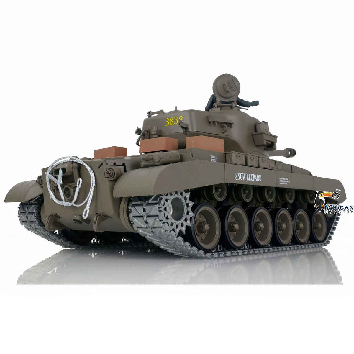 Henglong 1/16 TK7.0 Promotion 3838 M26 Pershing RTR RC Tank FPV BB IR 360 Degrees Turret Smoke Metal Tracks Sprockets Steel Gearbox Model