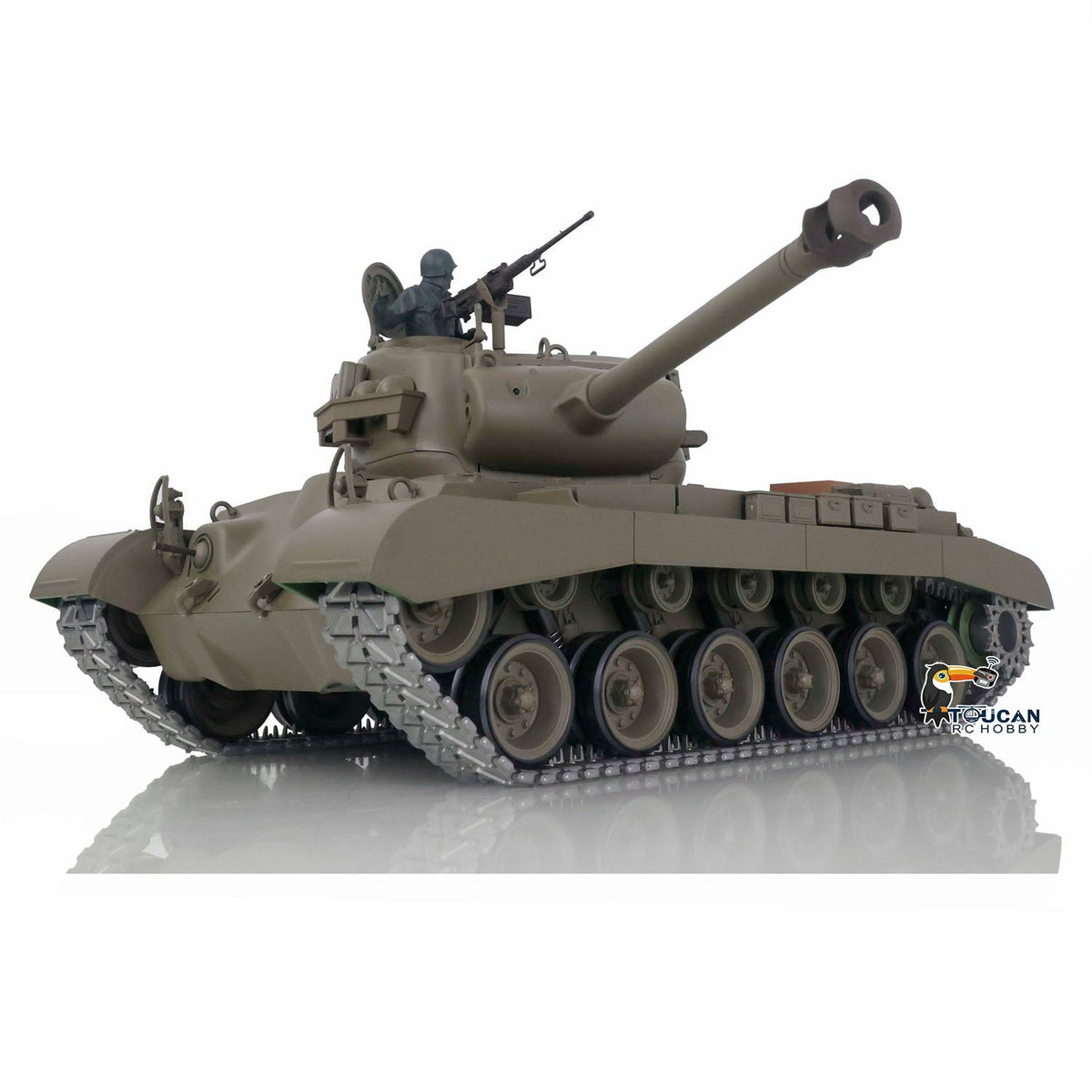 Henglong 1/16 TK7.0 Promotion 3838 M26 Pershing RTR RC Tank Smoke BB Infrared Combat Metal Tracks Gearbox Sprockets Wheels