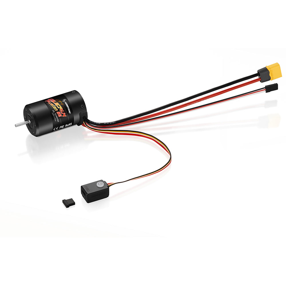 TOUCAN RC HOBBY Hobbywing 2 in 1 Motor ESC Brushless 1200KV for 1/10 RC Crawler Car 1/14 Radio Control Truck Construction Vehicle DIY Parts