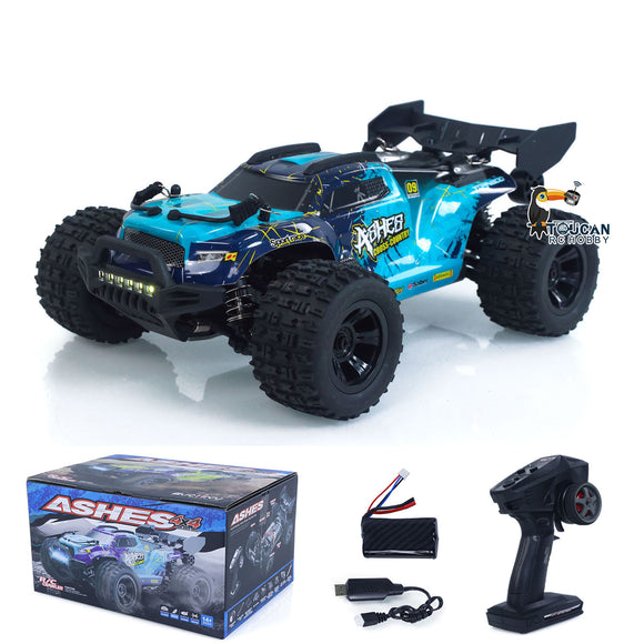 SCY 18101 Muti-Terrain 1/18 2.4GHz Sync Remote Control Off Road Vehicle PVC Body RC Electric Monster Truck Wheelie Bar LED Light