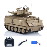 TD 1/16 RC Military Tank M2412-A M113A1 MRV 320 Turret Rotary Barrel Recoil Elevation Infrared Driving Wheel Idlers Gearbox