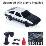 Hochgeschwindigkeits-2,4-G-Mini-RC-Driftauto 1/43 Rennfahrzeuge Gyroskop 4WD Ready to Go Mini-Auto-Spielzeug Radio Batterie Lichter Modell