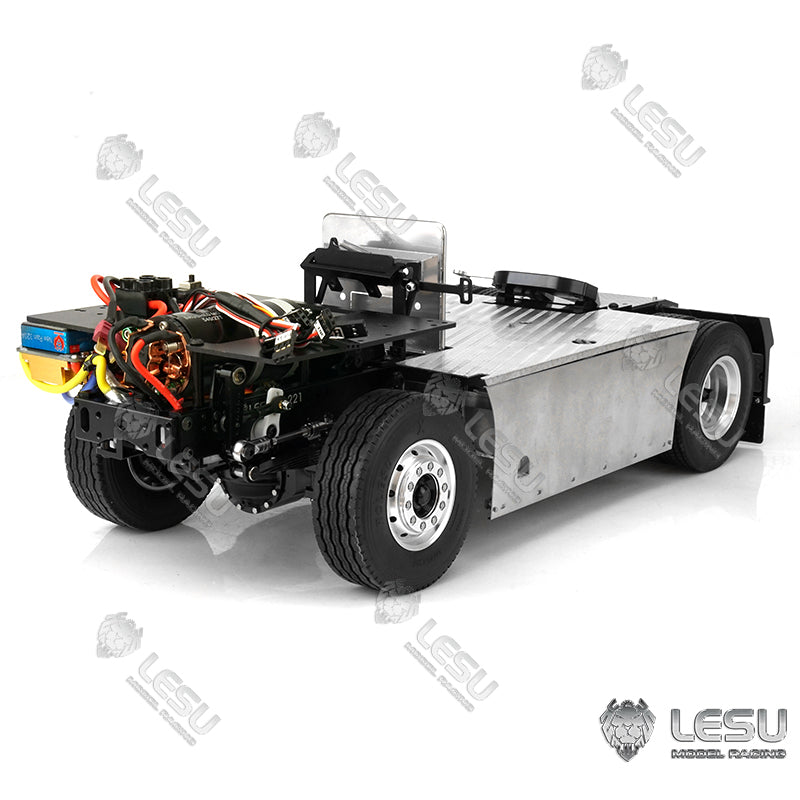 TOUCAN RC HOBBY LESU 1/14 Metal 4*4 Chassis 27T Motor Servo ESC Sound Lights System for 1/14 Remote Control Tractor Truck DIY RC Electronic Vehicles Model Parts