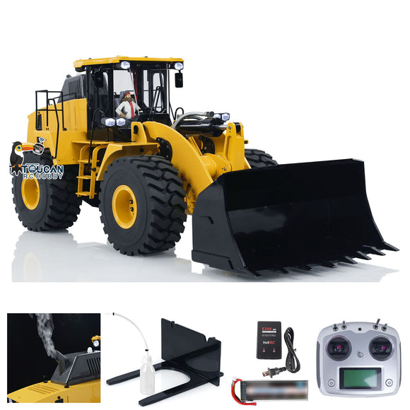IN STOCK 1/14 Metal 470 Hydraulic RC Heavy-duty Radio Control Loader Construction Vehicle Smoke Sounds Painted Assembled Optional Versions